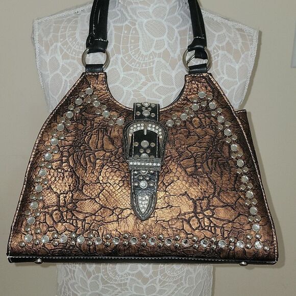 ☆ P&G Collection Concealed Carry Bling Handbag Shoulder Bag ☆ Western ☆ - Picture 1 of 10